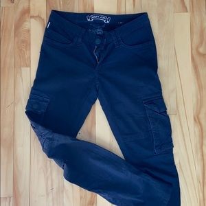 Robins Jeans Skinny Black Cargo Pants